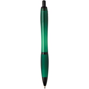 Stylo bille Nash en plastique recyclé avec garnitures noires (encre noire) 40