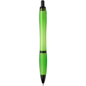 Stylo bille Nash en plastique recyclé avec garnitures noires (encre noire) 41