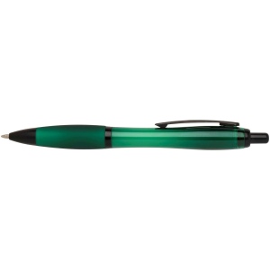 Stylo bille Nash en plastique recyclé avec garnitures noires (encre noire) 16