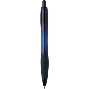 Stylo bille Nash en plastique recyclé avec garnitures noires (encre noire) 43