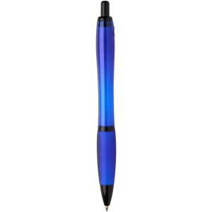 Stylo bille Nash en plastique recyclé avec garnitures noires (encre noire) 47