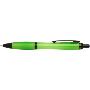Stylo bille Nash en plastique recyclé avec garnitures noires (encre noire) 17