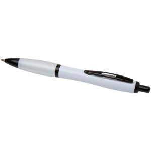 Stylo bille Nash en plastique recyclé avec garnitures noires (encre noire) 60