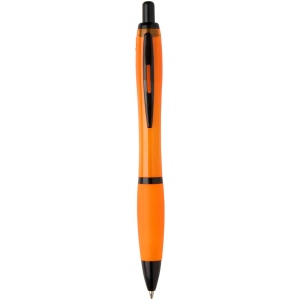 Stylo bille Nash en plastique recyclé avec garnitures noires (encre noire) 8