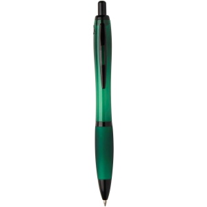 Stylo bille Nash en plastique recyclé avec garnitures noires (encre noire) 4