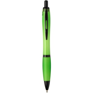 Stylo bille Nash en plastique recyclé avec garnitures noires (encre noire) 5