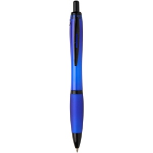 Stylo bille Nash en plastique recyclé avec garnitures noires (encre noire) 11