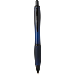 Stylo bille Nash en plastique recyclé avec garnitures noires (encre noire) 7