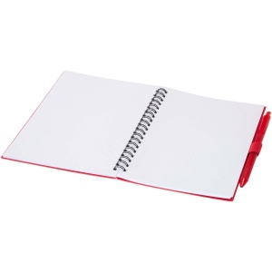 Ensemble carnet à couverture souple en plastique recyclé et stylo bille (encre bleue) Niove 20
