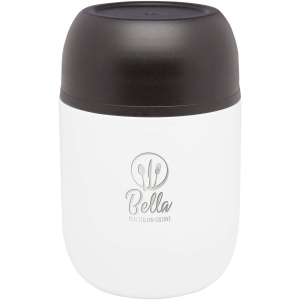 Boîte-repas Supo en acier inoxydable recyclé à double paroi de 480 ml avec cuillère pliable 7