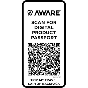 Sac à dos de voyage pour ordinateur portable Trip 14” Aware™ de 9 L en matériaux recyclés 20