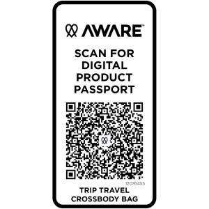 Sac bandoulière de voyage Trip Aware™ de 1 L en matériaux recyclés 18