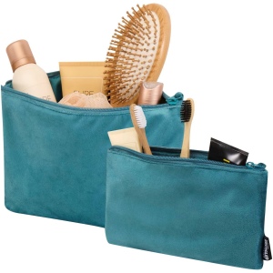 Set de trousses de toilette en velvet gomme recyclées GRS Swift 9