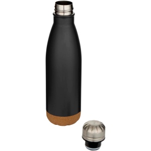 Bouteille d’eau Cove de 500 ml en acier inoxydable isolée sous vide et à double paroi avec détails en liège 20