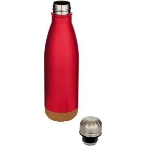 Bouteille d’eau Cove de 500 ml en acier inoxydable isolée sous vide et à double paroi avec détails en liège 22