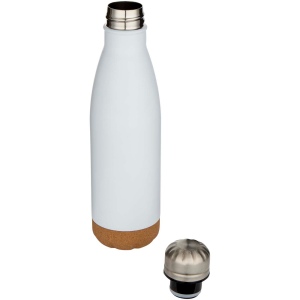 Bouteille d’eau Cove de 500 ml en acier inoxydable isolée sous vide et à double paroi avec détails en liège 25