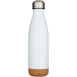 Bouteille d’eau Cove de 500 ml en acier inoxydable isolée sous vide et à double paroi avec détails en liège 13