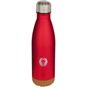 Bouteille d’eau Cove de 500 ml en acier inoxydable isolée sous vide et à double paroi avec détails en liège 16