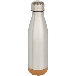 Bouteille d’eau Cove de 500 ml en acier inoxydable isolée sous vide et à double paroi avec détails en liège 6