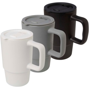 Mug Carter en céramique de 450 ml avec couvercle en plastique 18