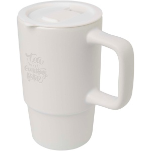 Mug Carter en céramique de 450 ml avec couvercle en plastique 10