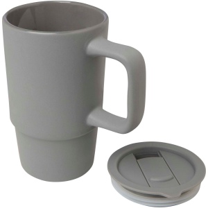 Mug Carter en céramique de 450 ml avec couvercle en plastique 12