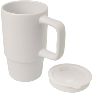 Mug Carter en céramique de 450 ml avec couvercle en plastique 13