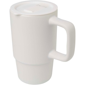 Mug Carter en céramique de 450 ml avec couvercle en plastique 4