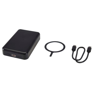 Batterie de secours Acrab magnétique sans fil de 10 000 mAh et 15 W avec PD de 20 W - fabriquée en plastique recyclé 12