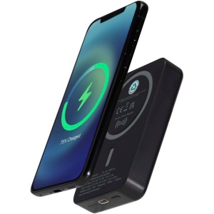 Batterie de secours Acrab magnétique sans fil de 10 000 mAh et 15 W avec PD de 20 W - fabriquée en plastique recyclé 2