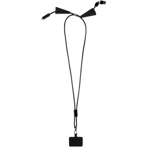 Tour de cou Funi pour smartphone en plastique recyclé avec synchronisation des données intégrée et câble 5 en 1 pour charge rapide de 100 W 6