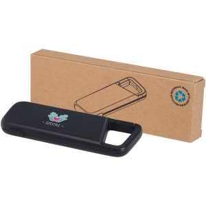 Batterie externe Alkes de 5 000 mAh et 12 W en plastique recyclé résistante à l’eau avec mousqueton 6