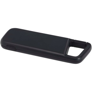Batterie externe Alkes de 5 000 mAh et 12 W en plastique recyclé résistante à l’eau avec mousqueton 10