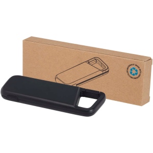 Batterie externe Alkes de 5 000 mAh et 12 W en plastique recyclé résistante à l’eau avec mousqueton