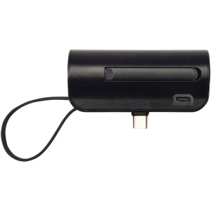 Batterie de secours Alnair Type-C de5 000 mAh et 10 W en plastique recyclé avec support de retournement intégré et câble 2 en 1 14