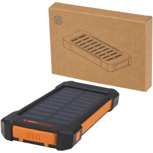 Batterie de secours solaire Altair robuste de 5 000 mAh et 10 W en plastique recyclé avec lampe de poche intégrée 4