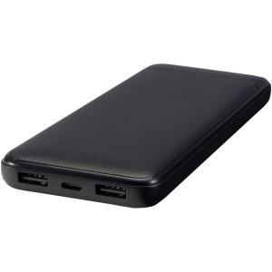 Batterie de secours Adhil de 10 000 mAh et 10 W en plastique recyclé avec 2 câbles intégrés 9