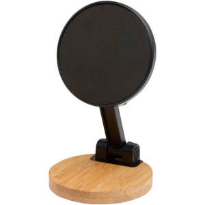 Support de téléphone Alcor magnétique et pliable en plastique recyclé avec détails en bambou 8