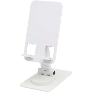 Support de téléphone Alhena pliable en plastique recyclé avec support de bureau en métal 9