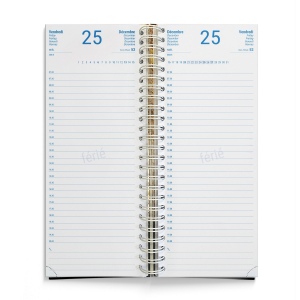 AGENDA DE CAISSE 2026 - 137X335MM - COUVERTURE CONTRECOLLEE QUADRI RECTO AVEC PELLICULAGE BRILLANT - DOS CARRE COUSU COLLE EMBOITE 5