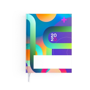AGENDA EMBOITE ACTUEL 2026 - MINI 90 x 165 mm - TRANSFERT A CHAUD - 2 PAGES (1 FEUILLE) QUADRI EN DEBUT D'AGENDA 2