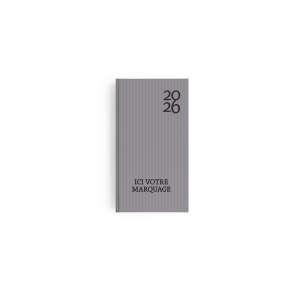 AGENDA EMBOITE HARMONIE 2026 - MINI 90 x 165 mm - COUVERTURE ACIER AVEC PELLICULAGE SOFT TOUCH - TRANSFERT A CHAUD 11
