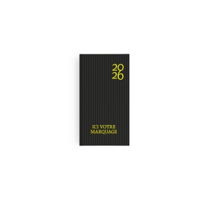 AGENDA EMBOITE HARMONIE 2026 - MINI 90 x 165 mm - COUVERTURE ACIER AVEC PELLICULAGE SOFT TOUCH - TRANSFERT A CHAUD 14