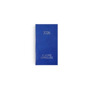 AGENDA EMBOITE PARIS 2026 - MINI 90 x 165 mm - COUVERTURE VERTE - TRANSFERT A CHAUD - 2 PAGES (1 FEUILLE) QUADRI EN DEBUT D'AGENDA 9