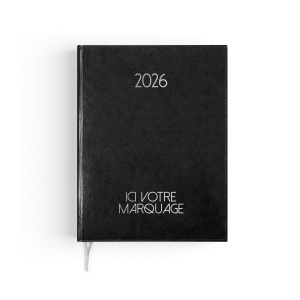 AGENDA EMBOITE PARIS 2026 - MINI 90 x 165 mm - COUVERTURE VERTE - TRANSFERT A CHAUD - 4 PAGES (2 FEUILLES) QUADRI EN DEBUT D'AGENDA 2