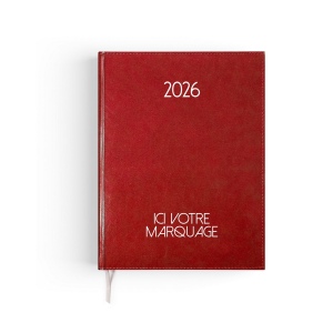 AGENDA EMBOITE PARIS 2026 - MINI 90 x 165 mm - COUVERTURE VERTE - TRANSFERT A CHAUD - 4 PAGES (2 FEUILLES) QUADRI EN DEBUT D'AGENDA 3