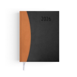 AGENDA EMBOITE PRESTIGE 2026 - MINI 90 x 165 mm - COUVERTURE BORDEAUX - THERMOVIRANT - 4 PAGES (2 FEUILLES) QUADRI EN DEBUT D'AGENDA 4