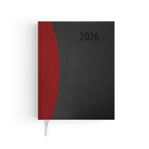 AGENDA EMBOITE PRESTIGE 2026 - MINI 90 x 165 mm - COUVERTURE INDIGO - THERMOVIRANT - 2 PAGES (1 FEUILLE) QUADRI EN DEBUT D'AGENDA 5