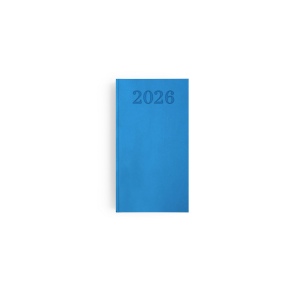 AGENDA EMBOITE PREMIUM 2026 - MINI 90 x 165 mm - COUVERTURE BORDEAUX - THERMOVIRANT 12