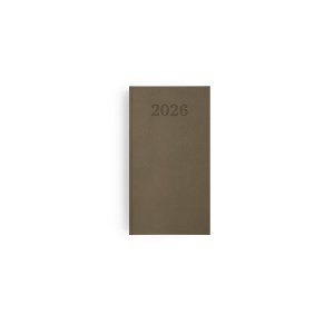 AGENDA EMBOITE PREMIUM 2026 - MINI 90 x 165 mm - COUVERTURE BORDEAUX - THERMOVIRANT 14